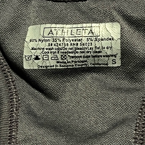 Athleta Gray Sports Bra Sz Small - Picture 5 of 5